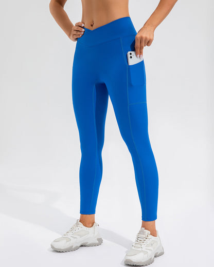 Sophie Scrunch Pocket Leggings - Blue