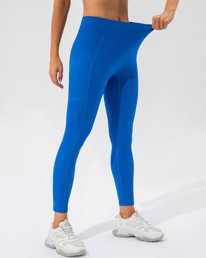 Sophie Scrunch Pocket Leggings - Blue