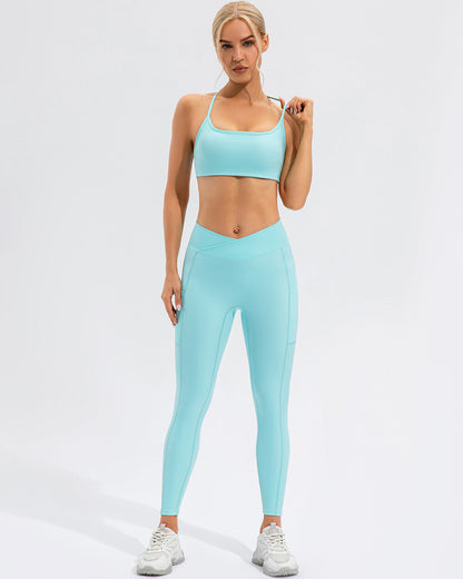 Sophie Scrunch Pocket Leggings - Green