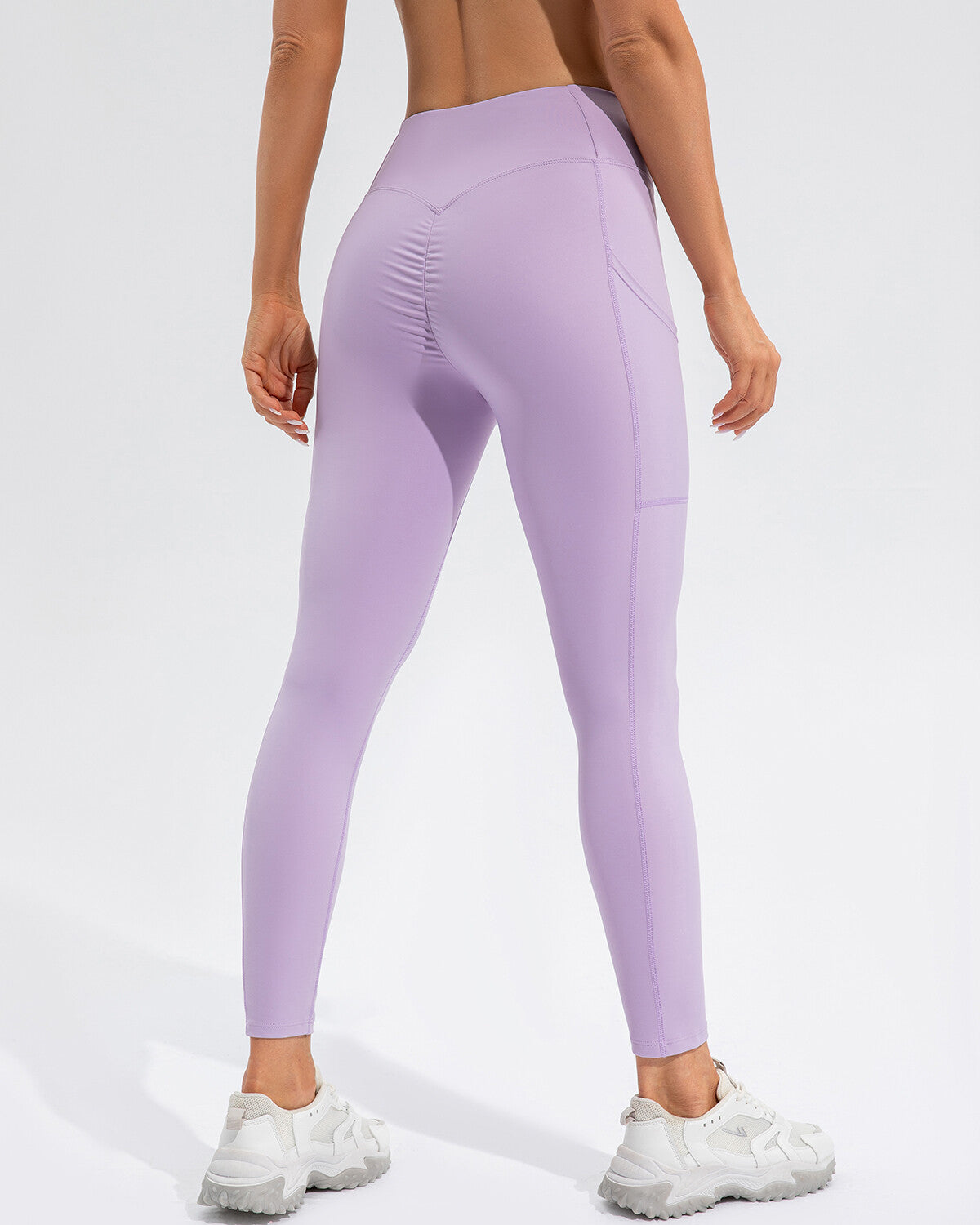 Sophie Scrunch Pocket Leggings - Purple