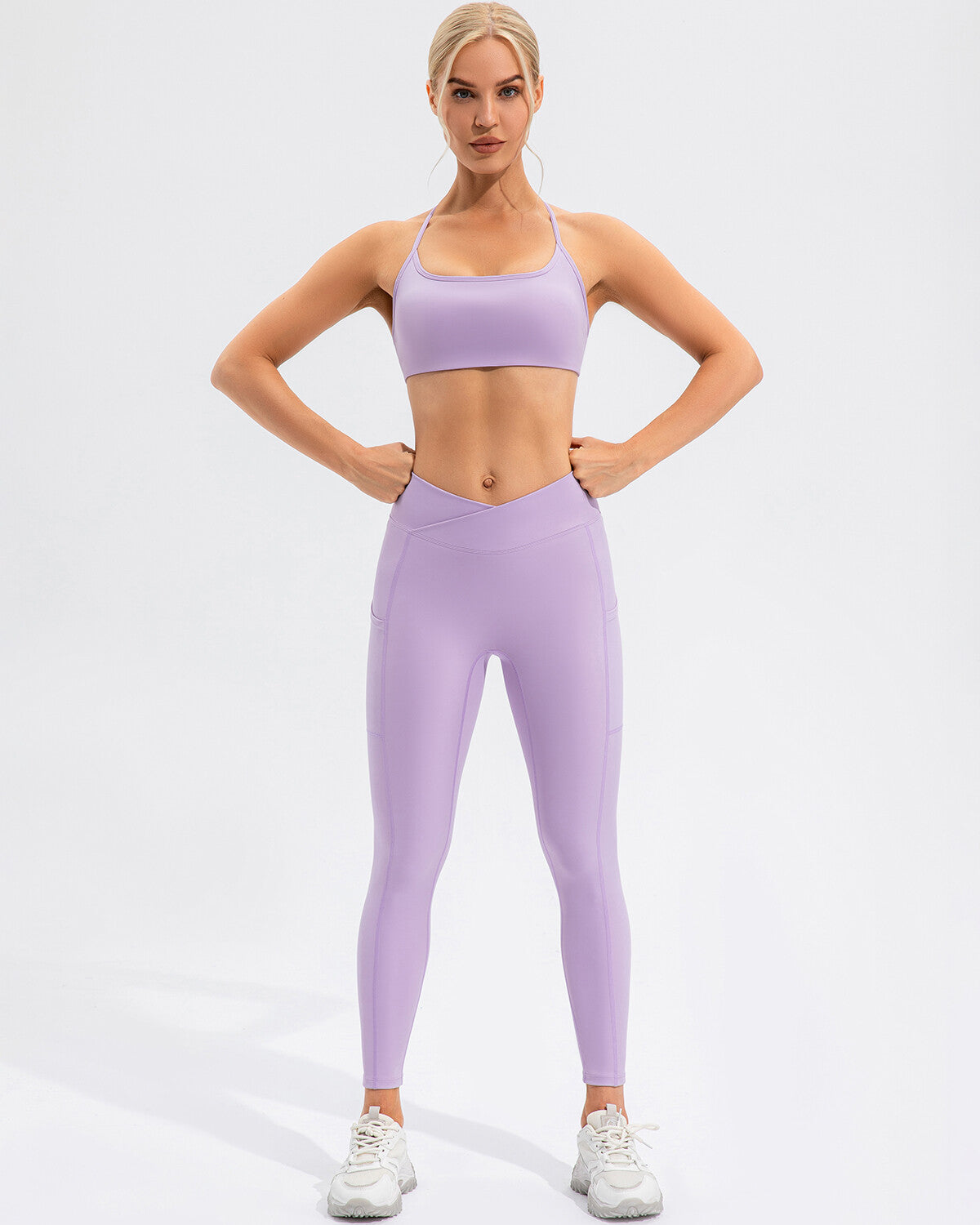 Sophie Scrunch Pocket Leggings - Purple