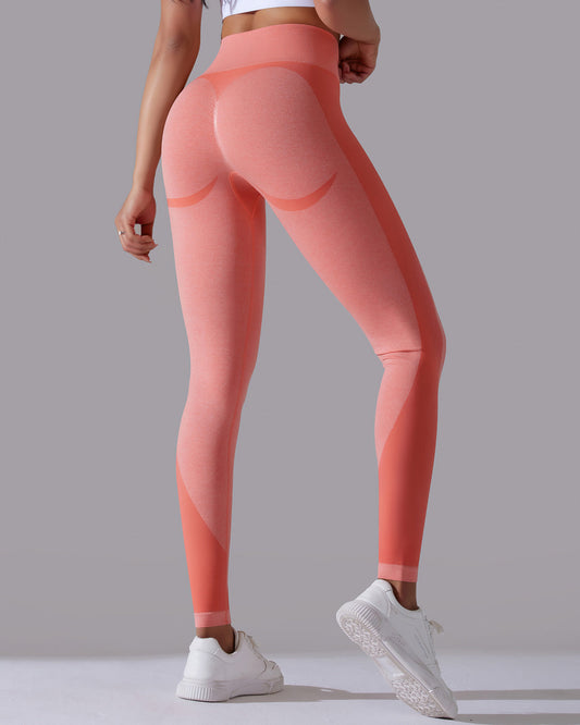 Stella Seamless Leggings - Coral Pink