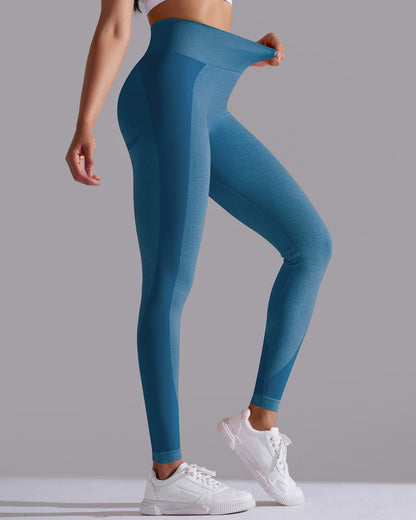 Stella Seamless Leggings - Ocean Blue