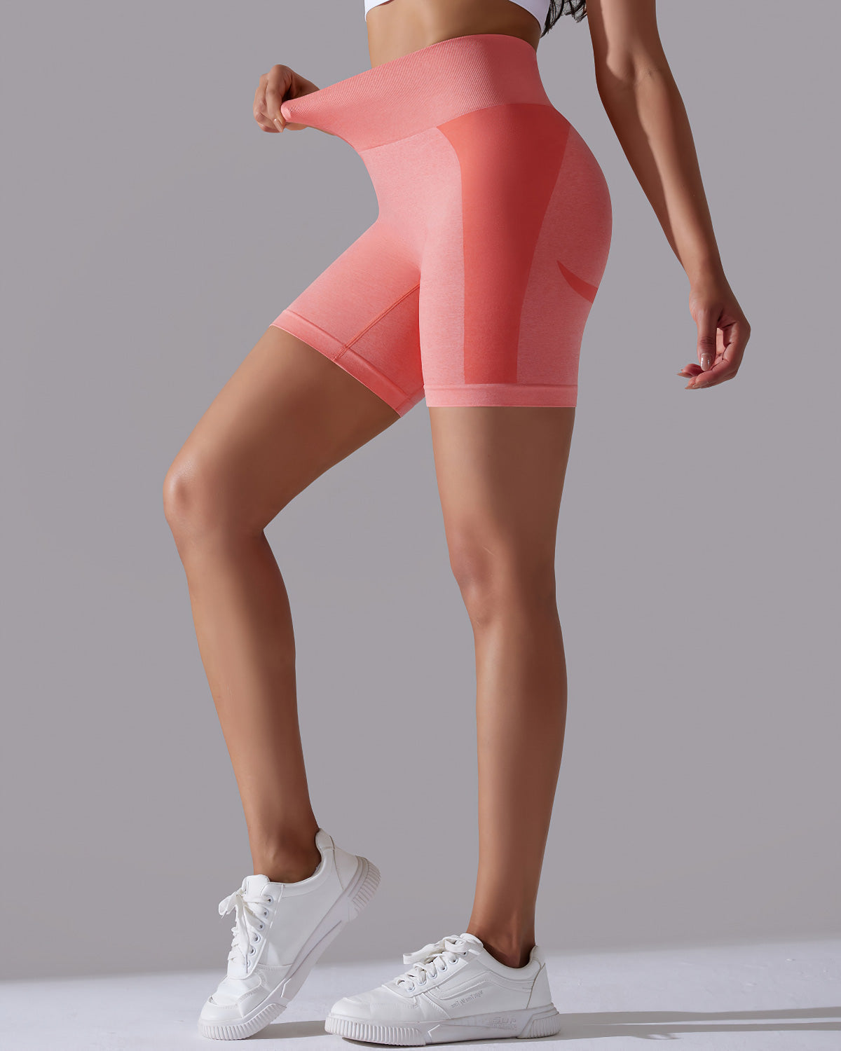 Stella Seamless Shorts - Coral Pink