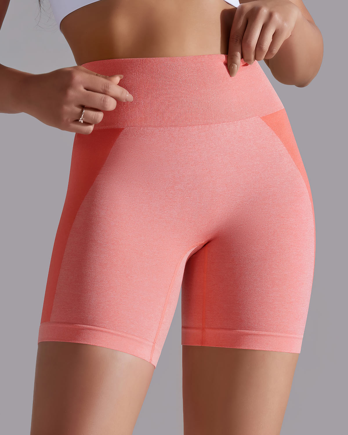 Stella Seamless Shorts - Coral Pink