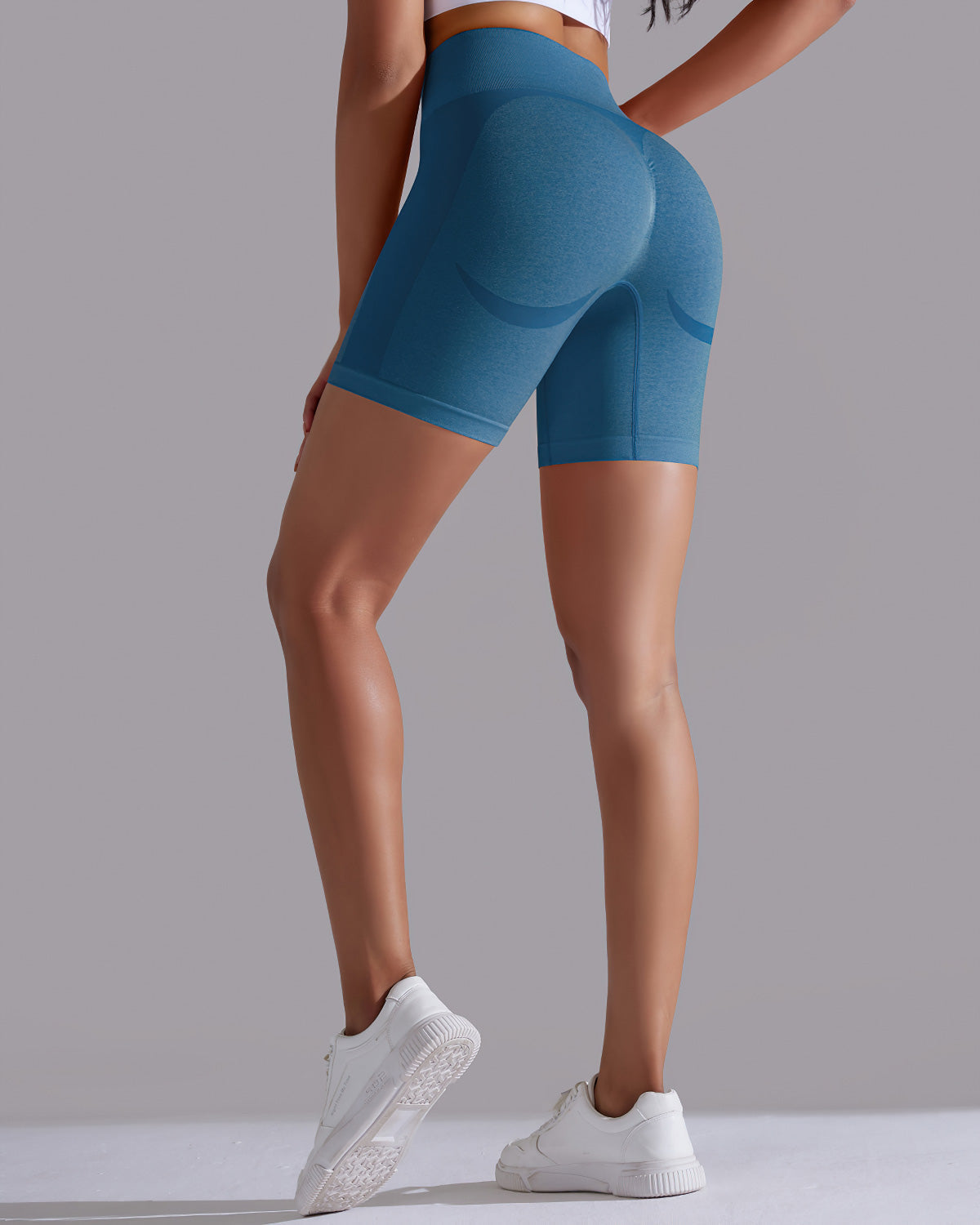 Stella Seamless Shorts - Ocean Blue