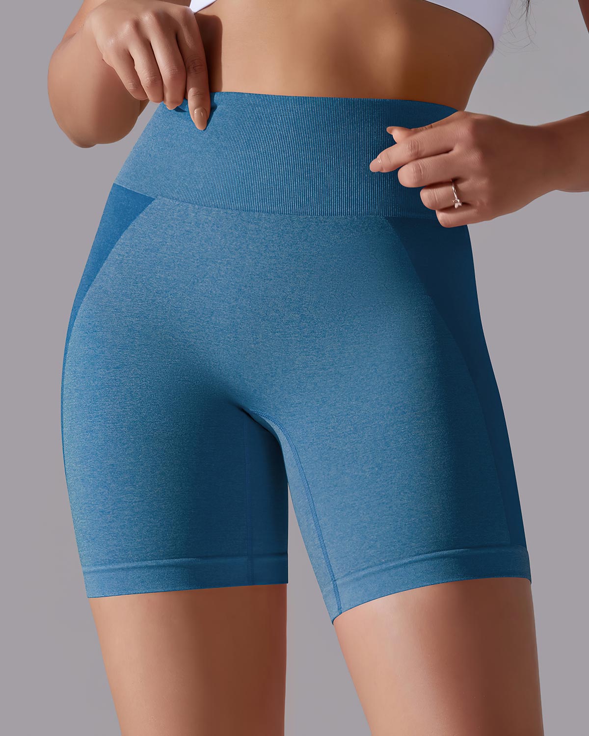 Stella Seamless Shorts - Ocean Blue