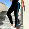 Tri-Stripe Leggings - Black Blue