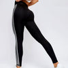 Tri-Stripe Leggings - Black White