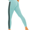 Tri-Stripe Leggings - Green Black