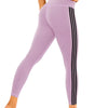 Tri-Stripe Leggings - Purple Black