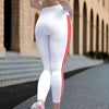 Tri-Stripe Leggings - White Red