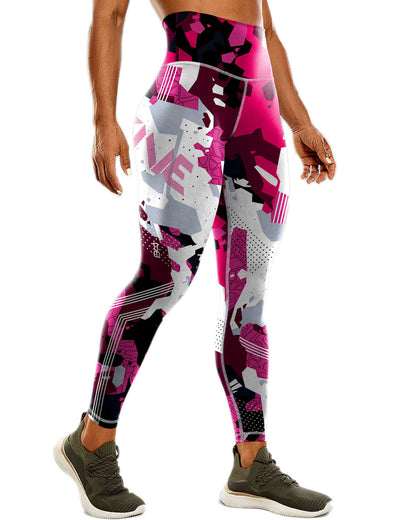 Urban Edge Leggings - Pink