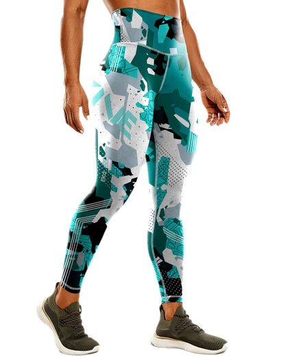 Urban Edge Leggings - Teal