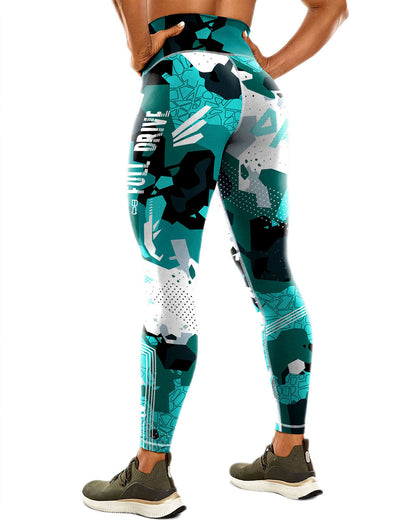 Urban Edge Leggings - Teal