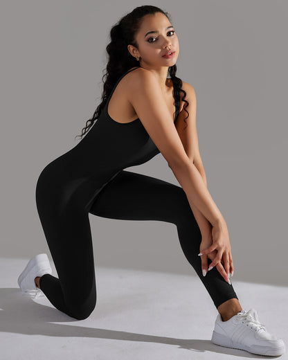 Veda Seamless Jumpsuit - Black