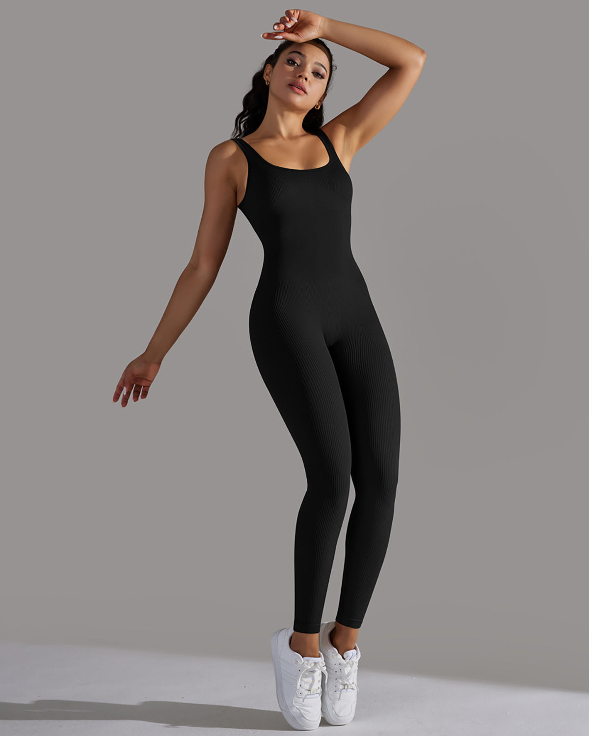 Veda Seamless Jumpsuit - Black