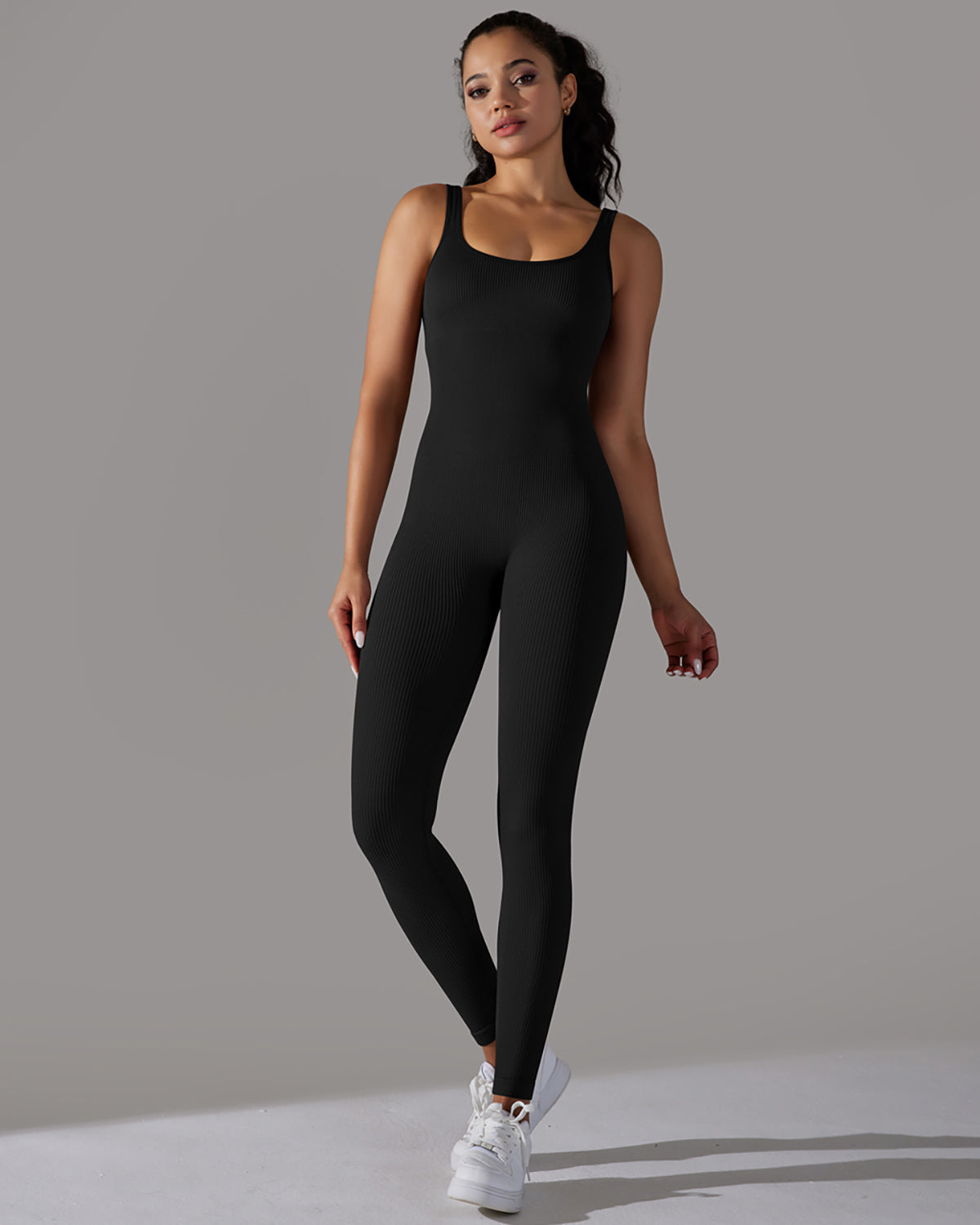 Veda Seamless Jumpsuit - Black