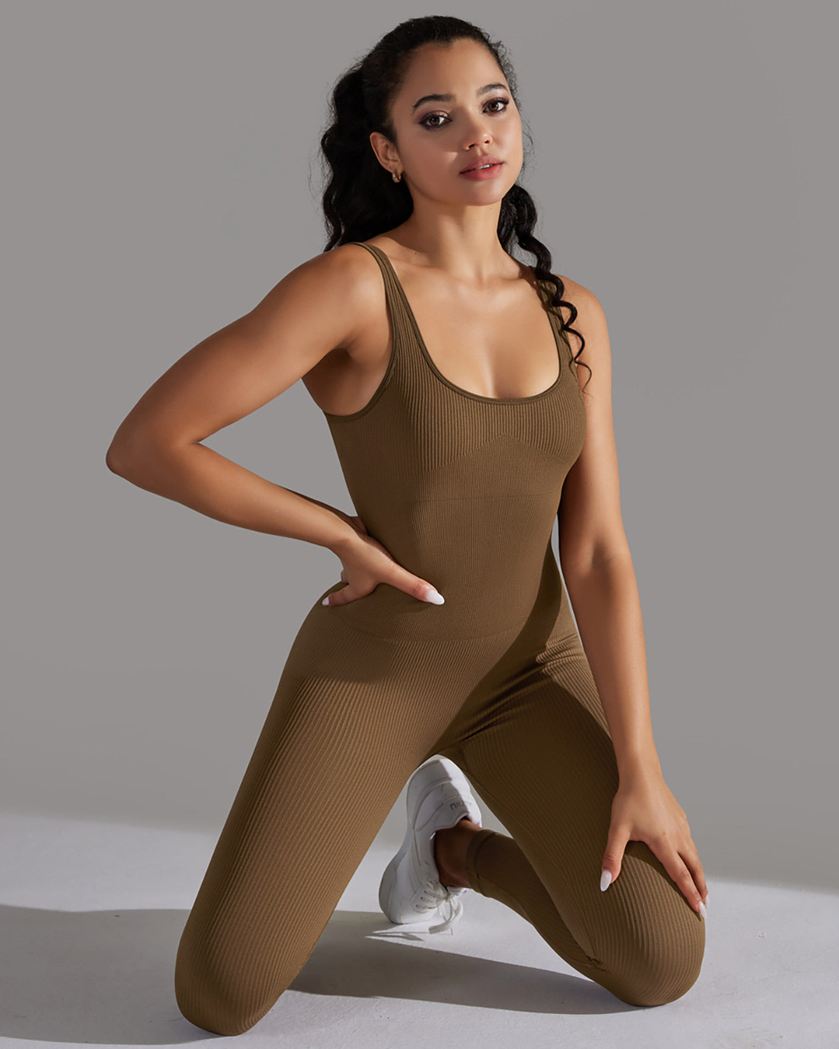 Veda Seamless Jumpsuit - Brown