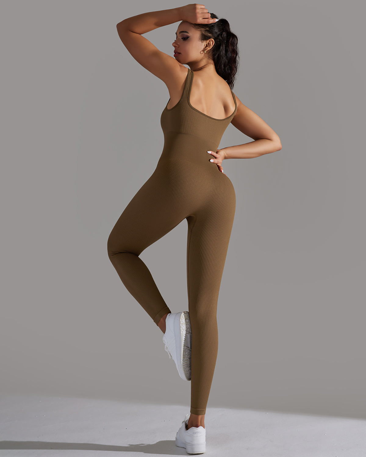 Veda Seamless Jumpsuit - Brown