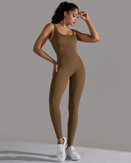 Veda Seamless Jumpsuit - Brown