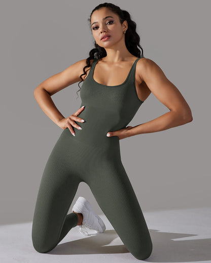 Veda Seamless Jumpsuit - Olive