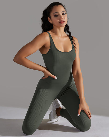 Veda Seamless Jumpsuit - Olive