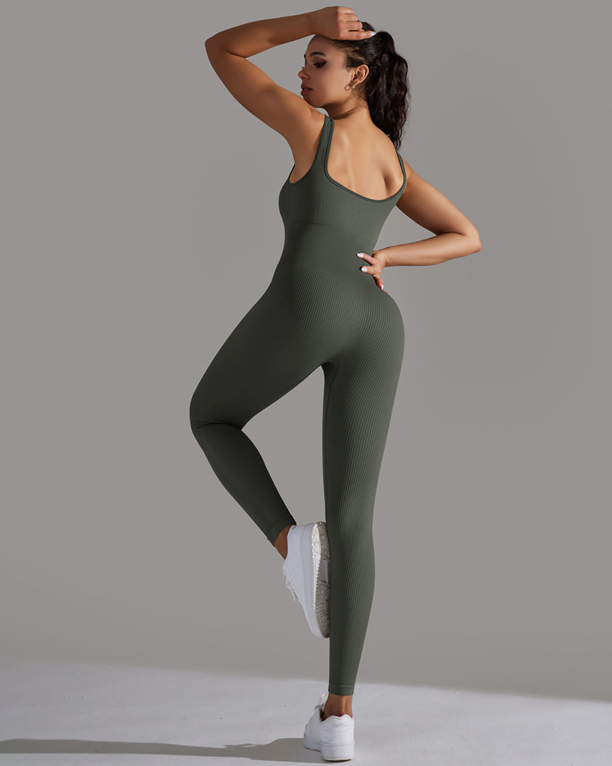 Veda Seamless Jumpsuit - Olive