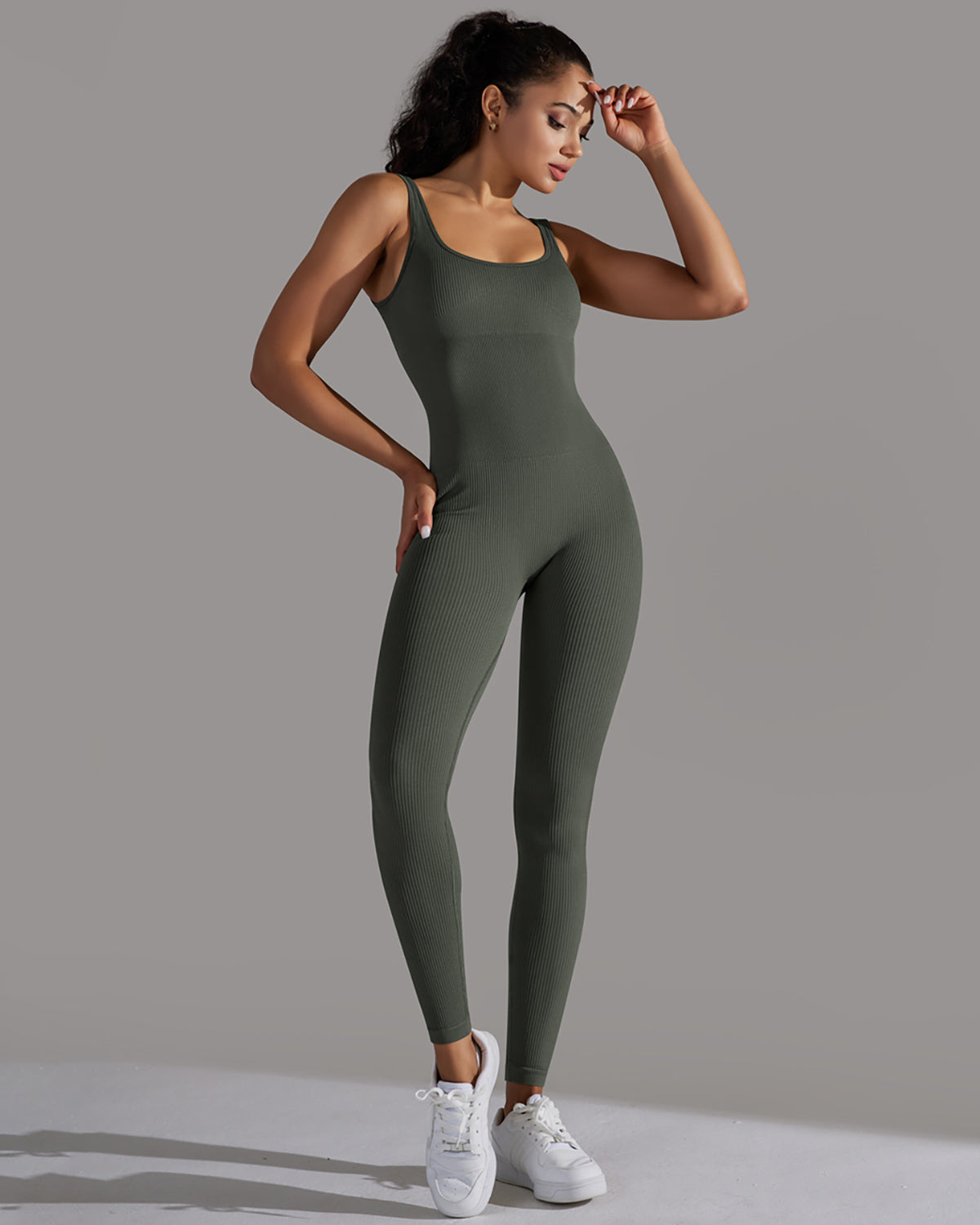 Veda Seamless Jumpsuit - Olive