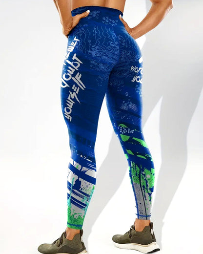 Victory Vibe Leggings - Blue