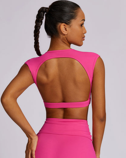 Zara Crop Top - Fuchsia