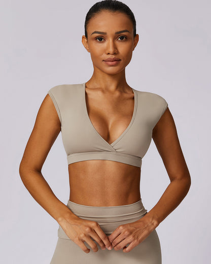 Zara Crop Top - Khaki