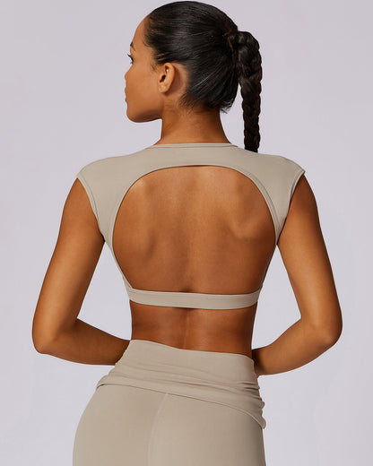 Zara Crop Top - Khaki