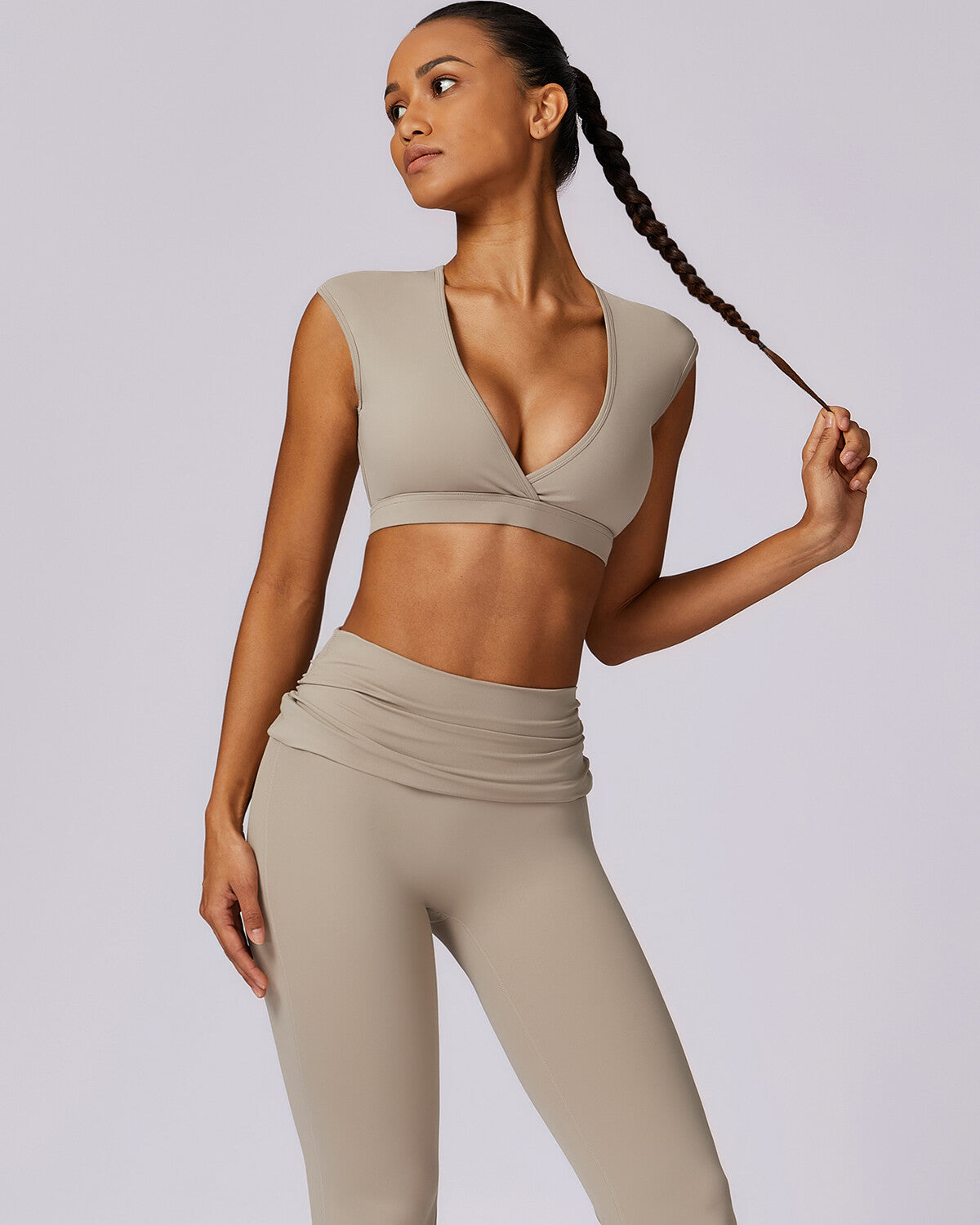 Zara Crop Top - Khaki