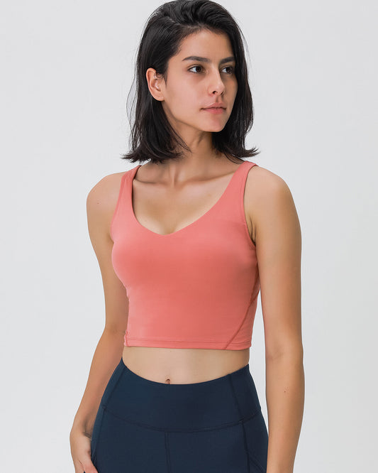 Zelda Crop Top - Coral