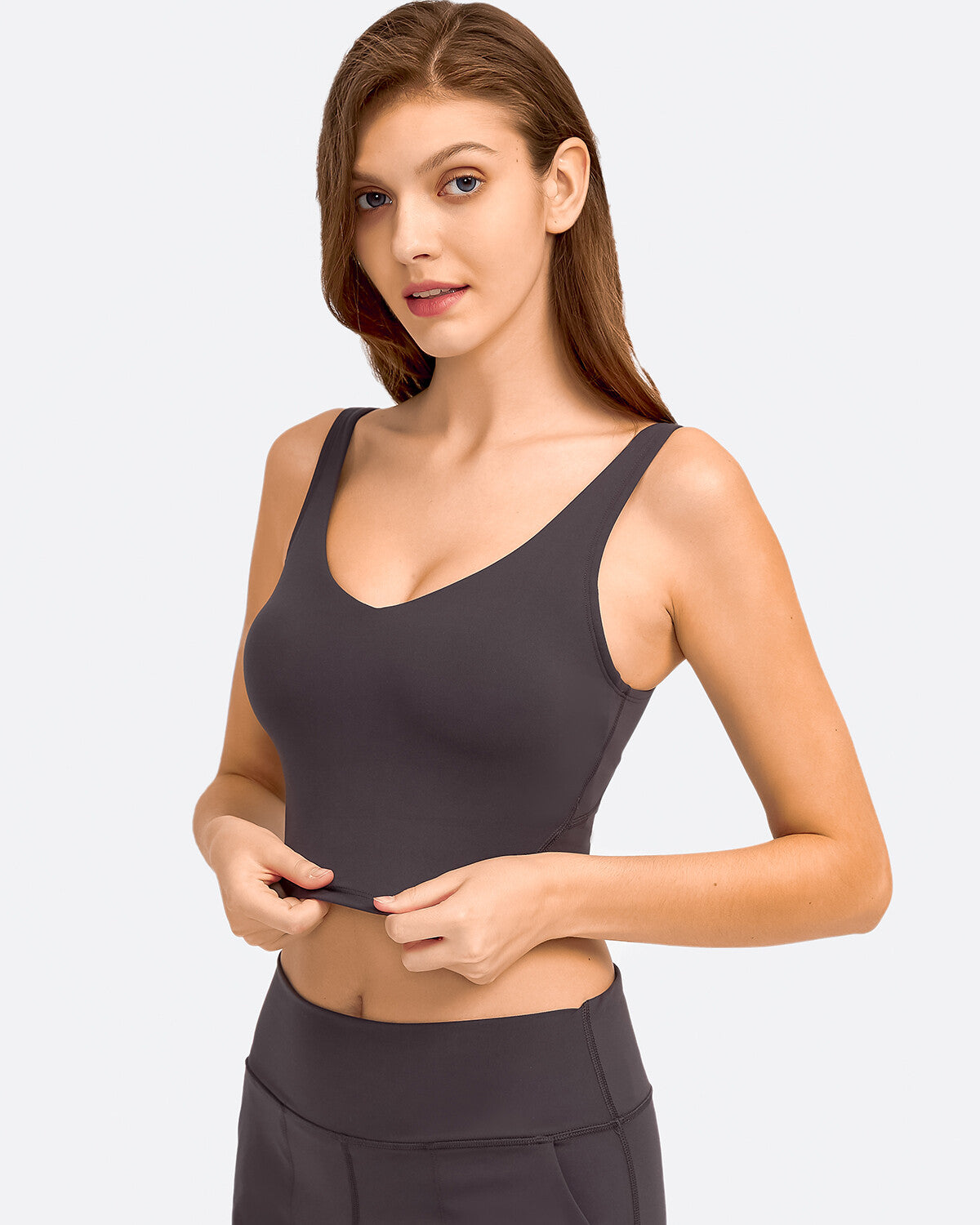 Zelda Crop Top - Dark Taupe