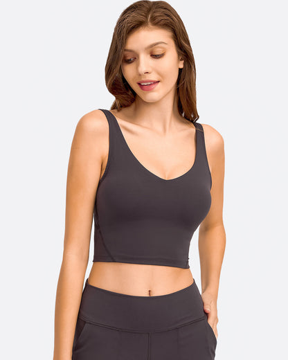 Zelda Crop Top - Dark Taupe