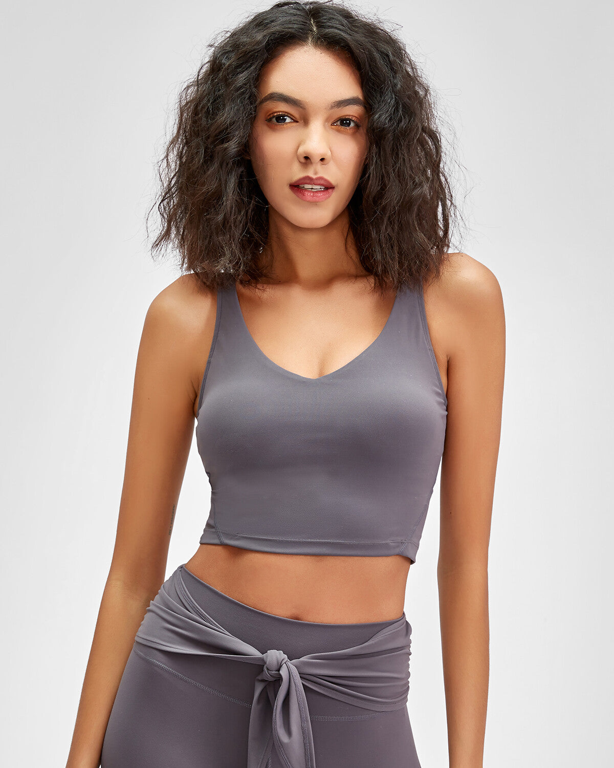 Zelda Crop Top - Grey