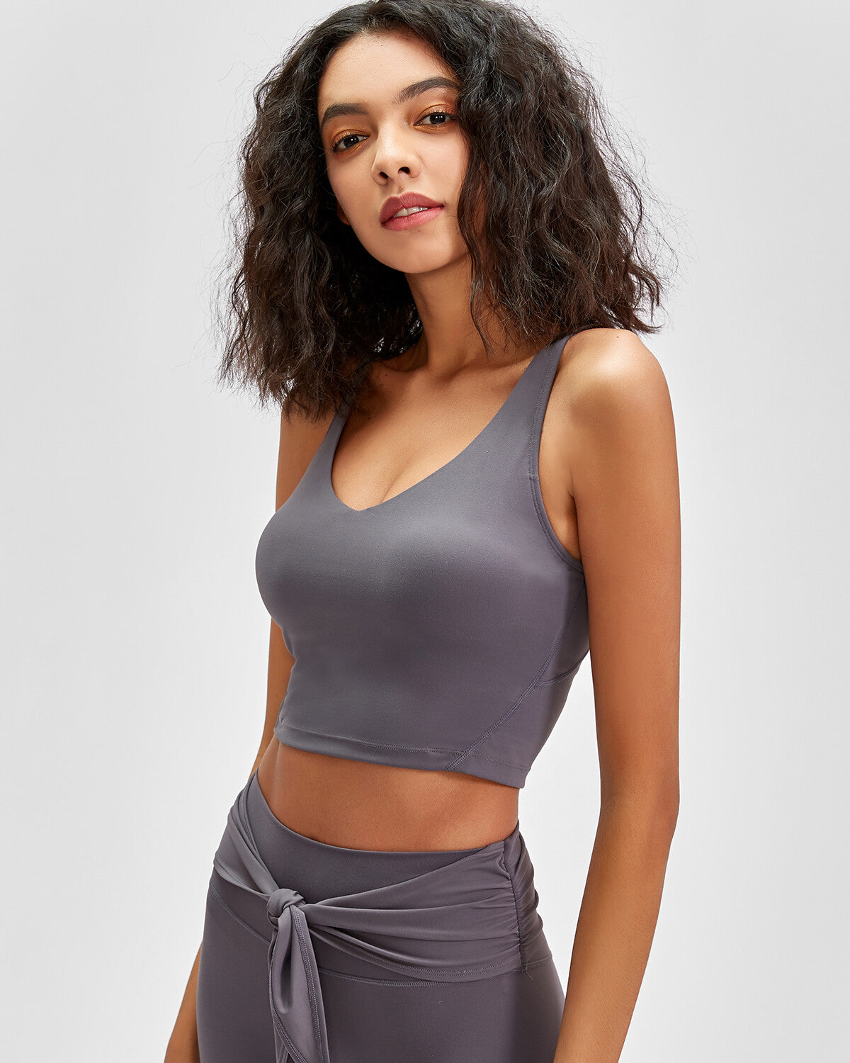 Zelda Crop Top - Grey