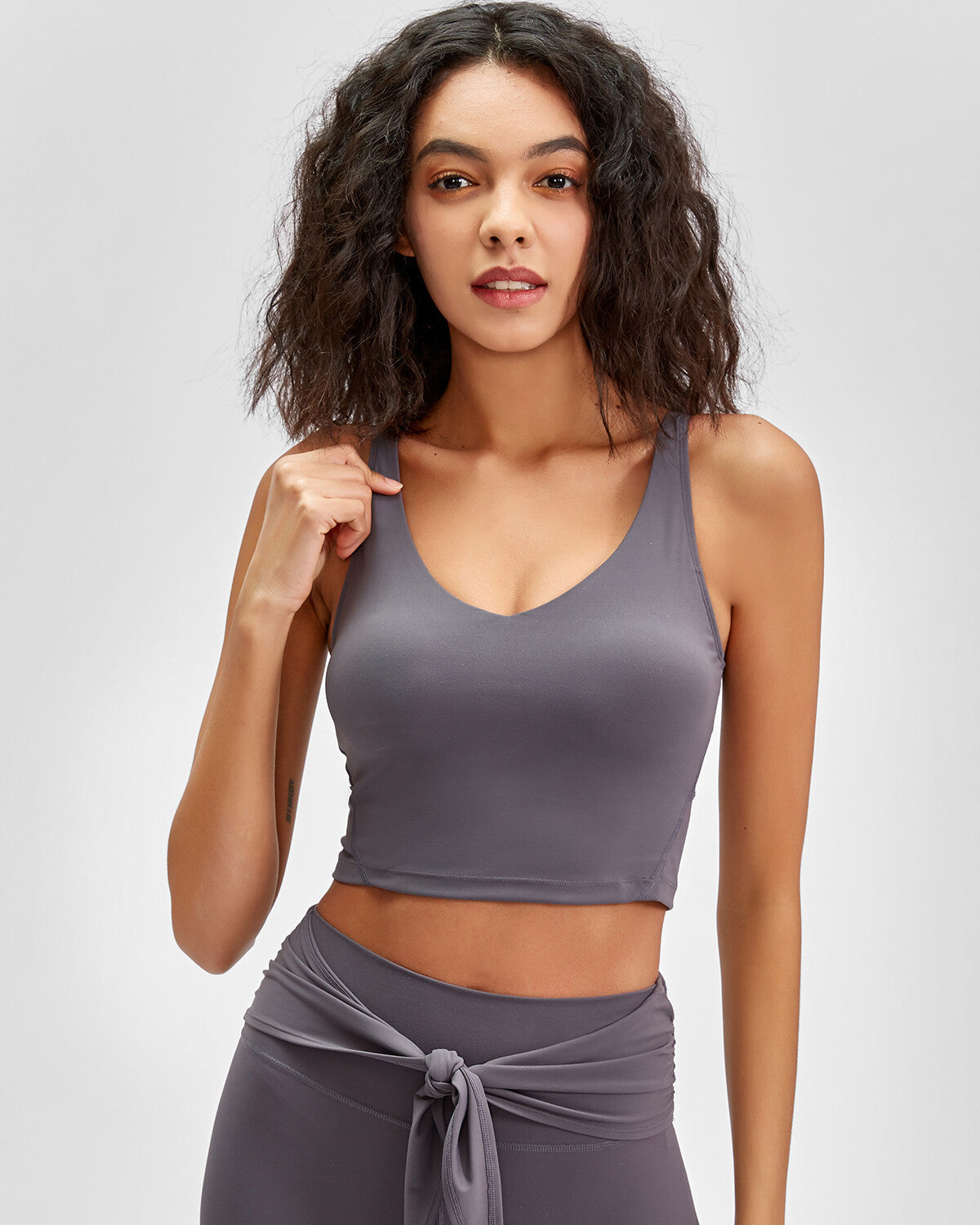 Zelda Crop Top - Grey