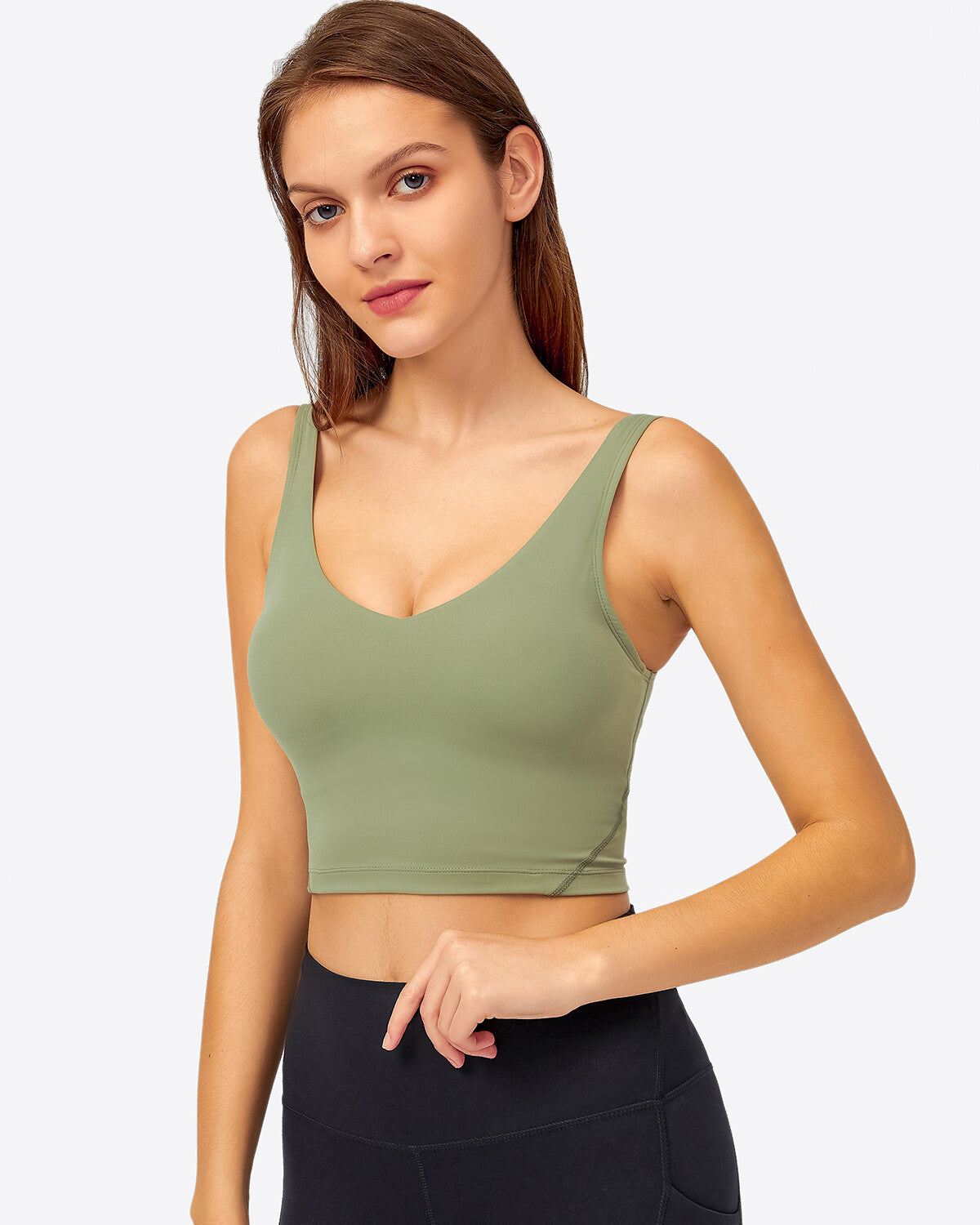 Zelda Crop Top - Matcha Green