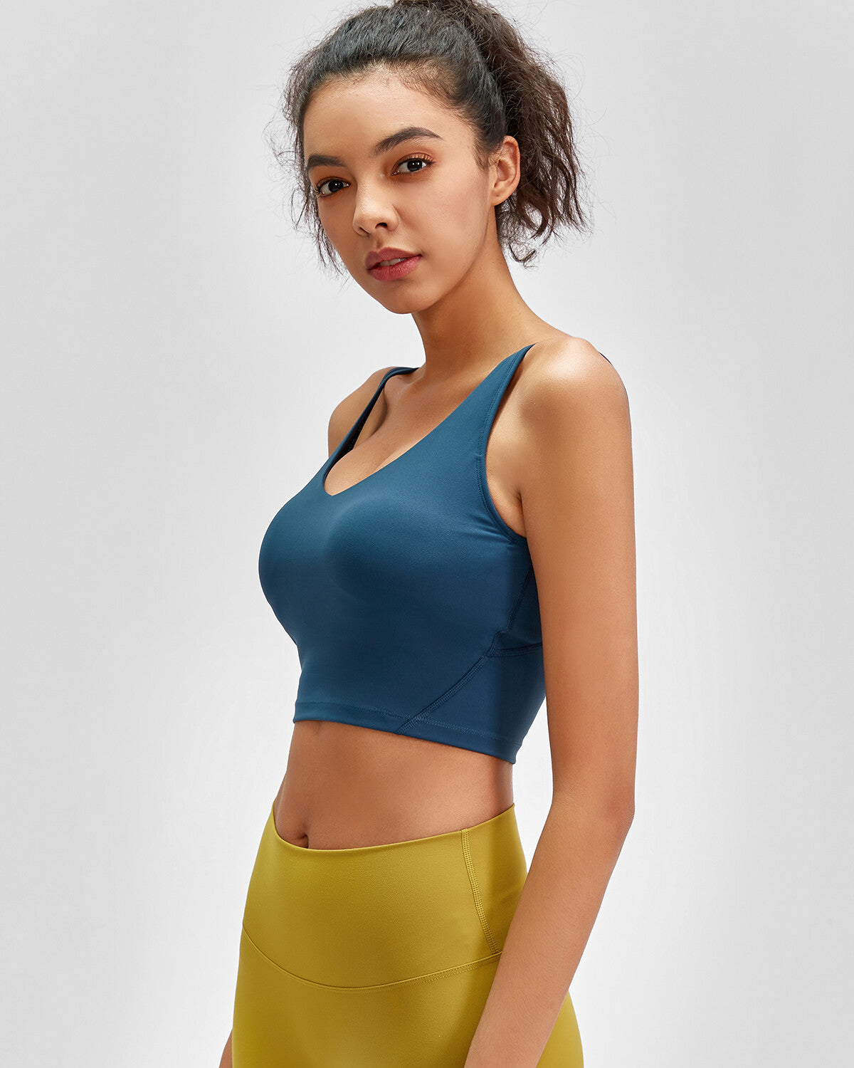 Zelda Crop Top - Midnight Blue