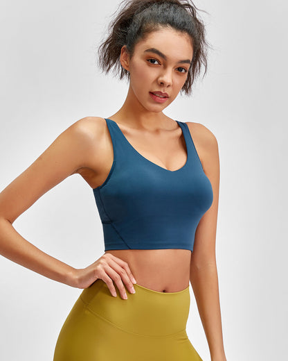 Zelda Crop Top - Midnight Blue