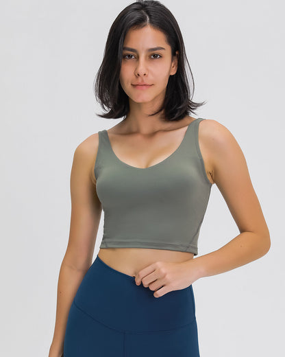 Zelda Crop Top - Moss Green