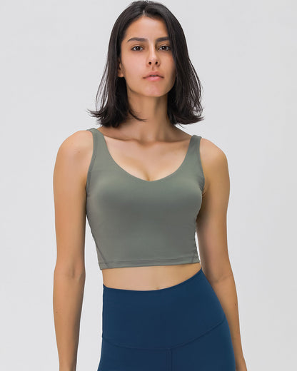 Zelda Crop Top - Moss Green