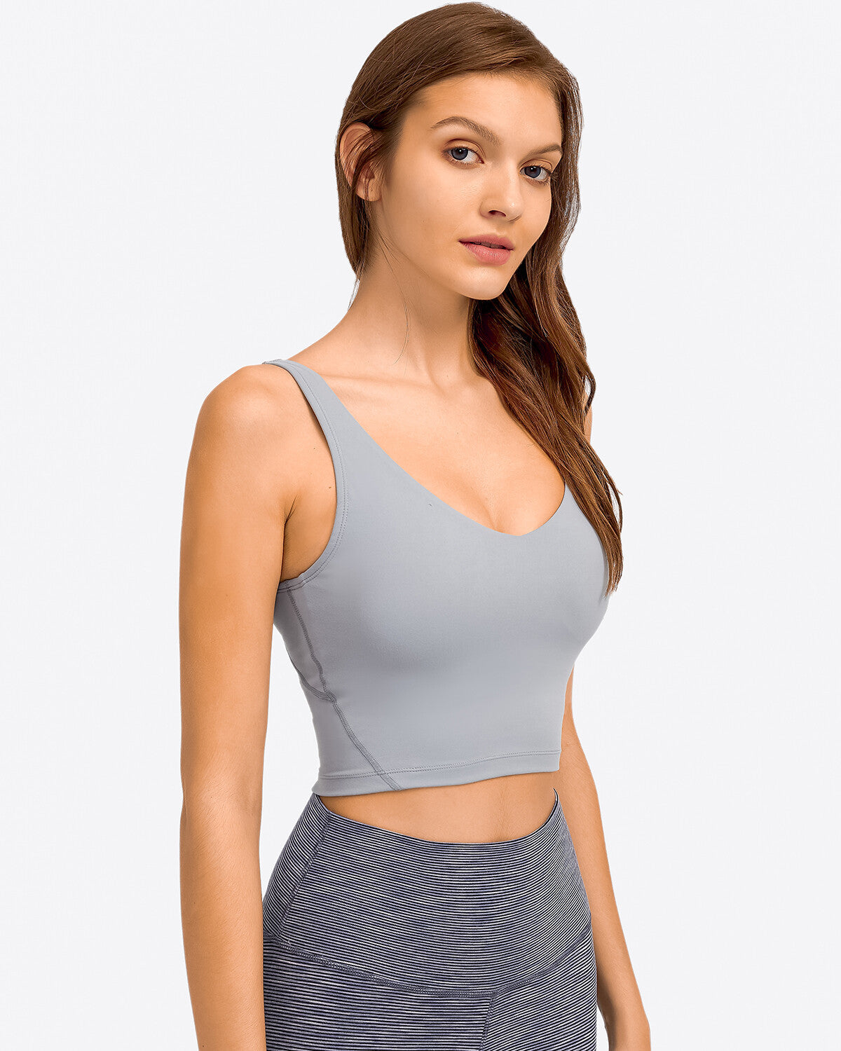 Zelda Crop Top - Slate Grey