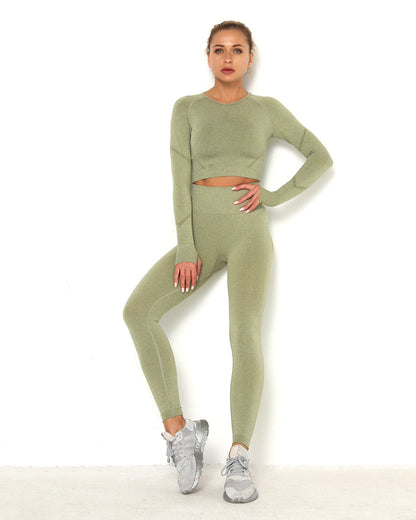 Amplify Scrunch Seamless Long Sleeve - Light Green