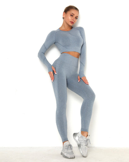 Amplify Scrunch Seamless Long Sleeve - Blue