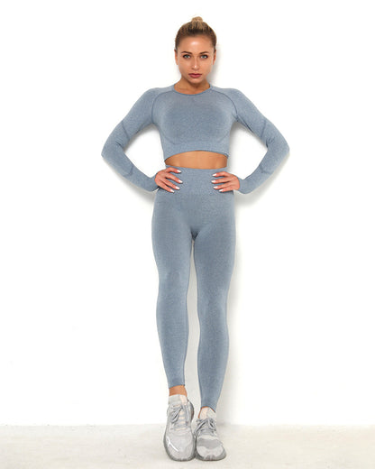 Amplify Scrunch Seamless Long Sleeve - Blue