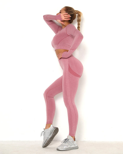 Amplify Scrunch Seamless Long Sleeve - Pink